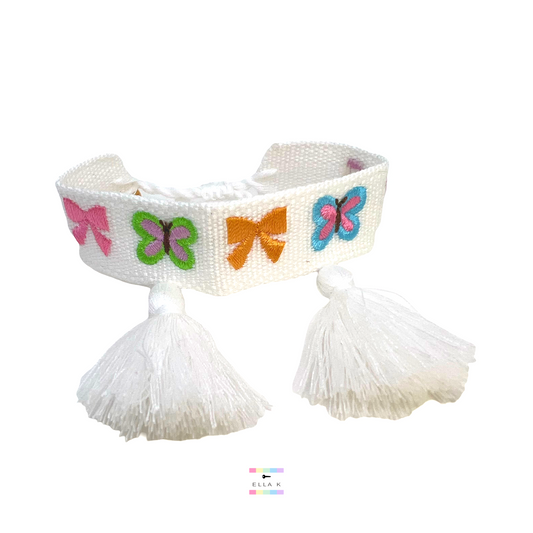 Butterfly Coquette Bow Woven Bracelet