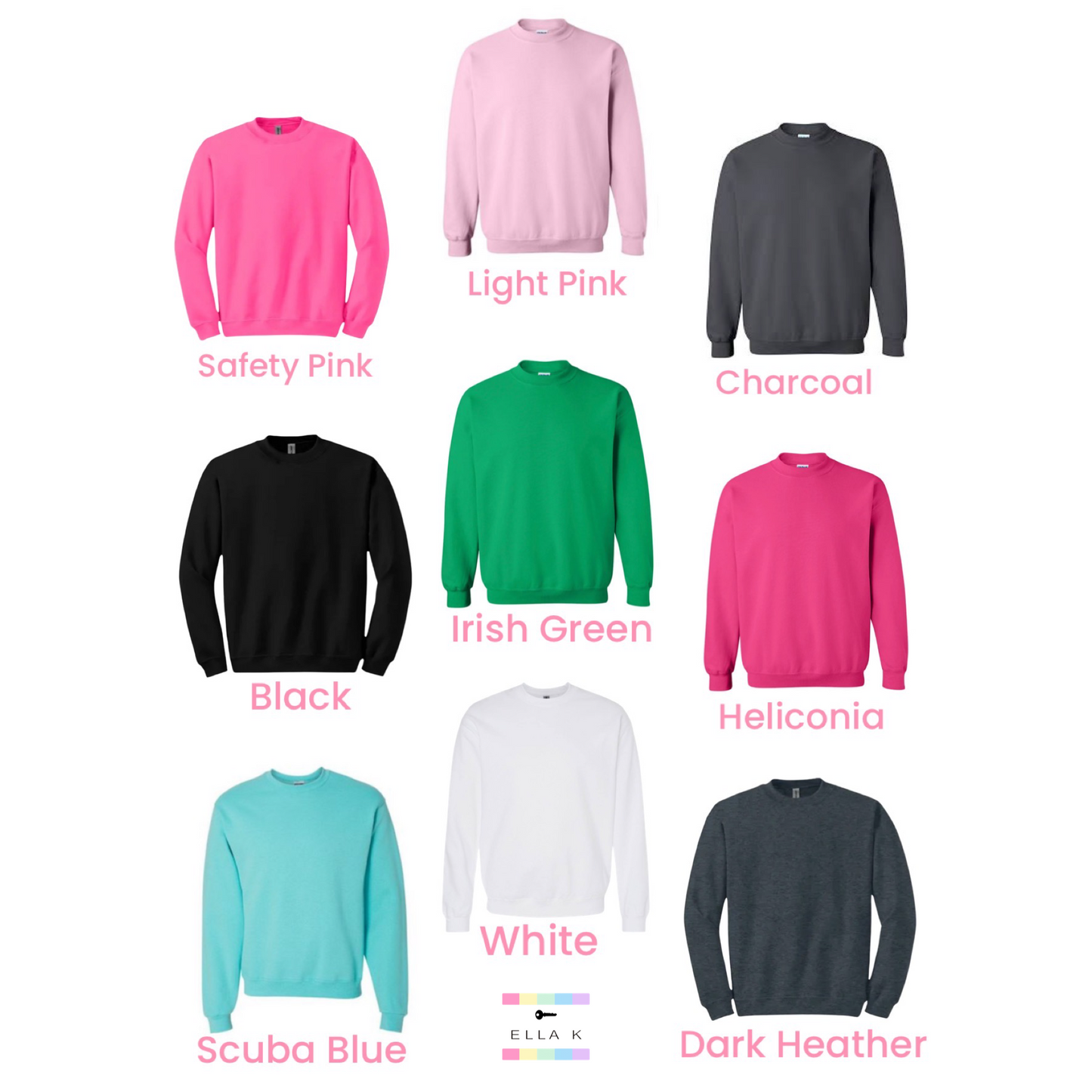 Preppy Pink Sequin Santa Pullover