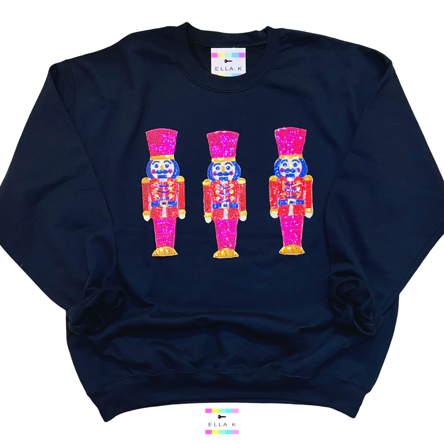 Soldier Nutcracker Trio Black Sweatshirt