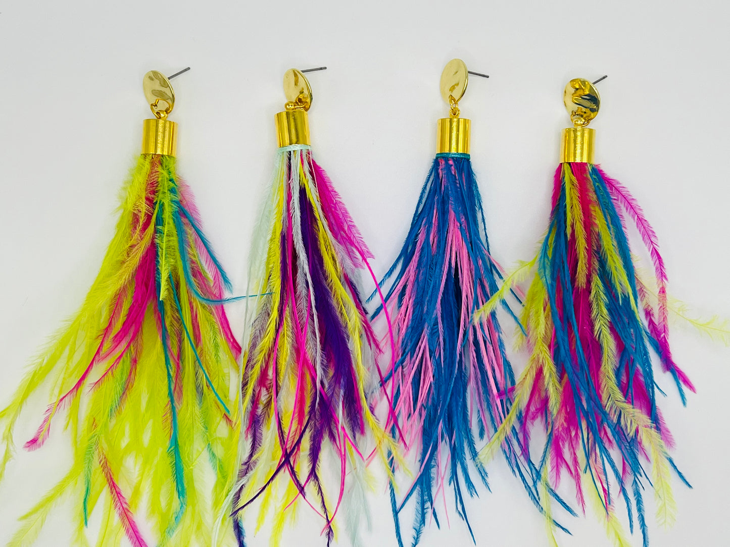 Feather Earrings - Carnival Collection