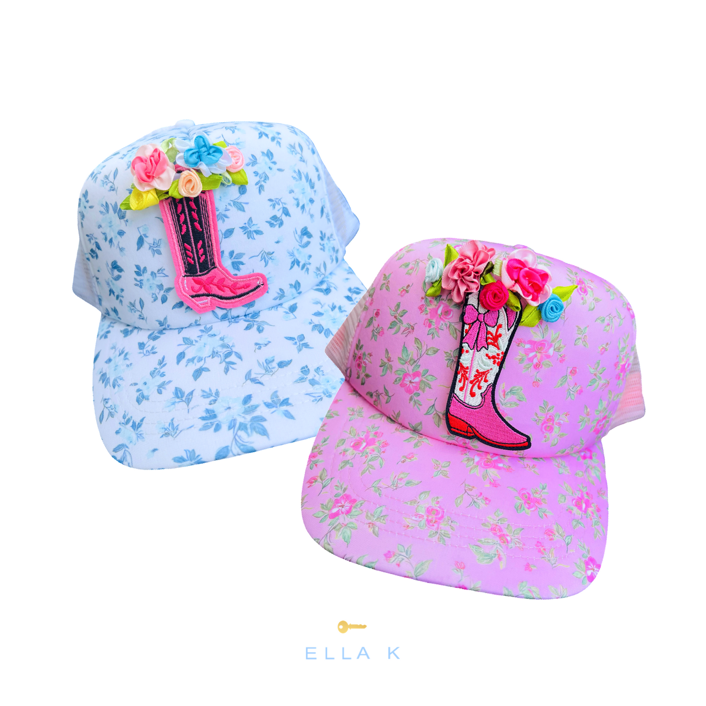Wildflower Cottage Rose Trucker Hat