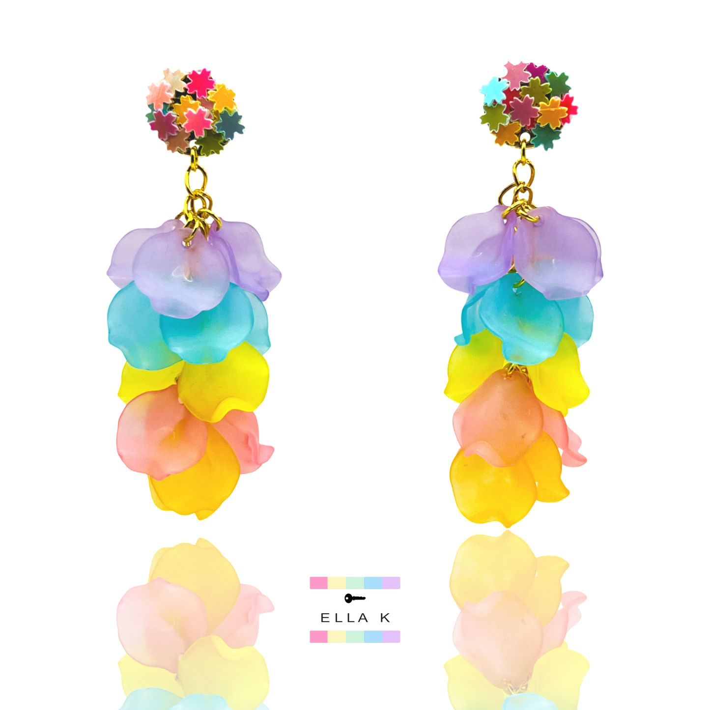 Pastel Petal Earrings