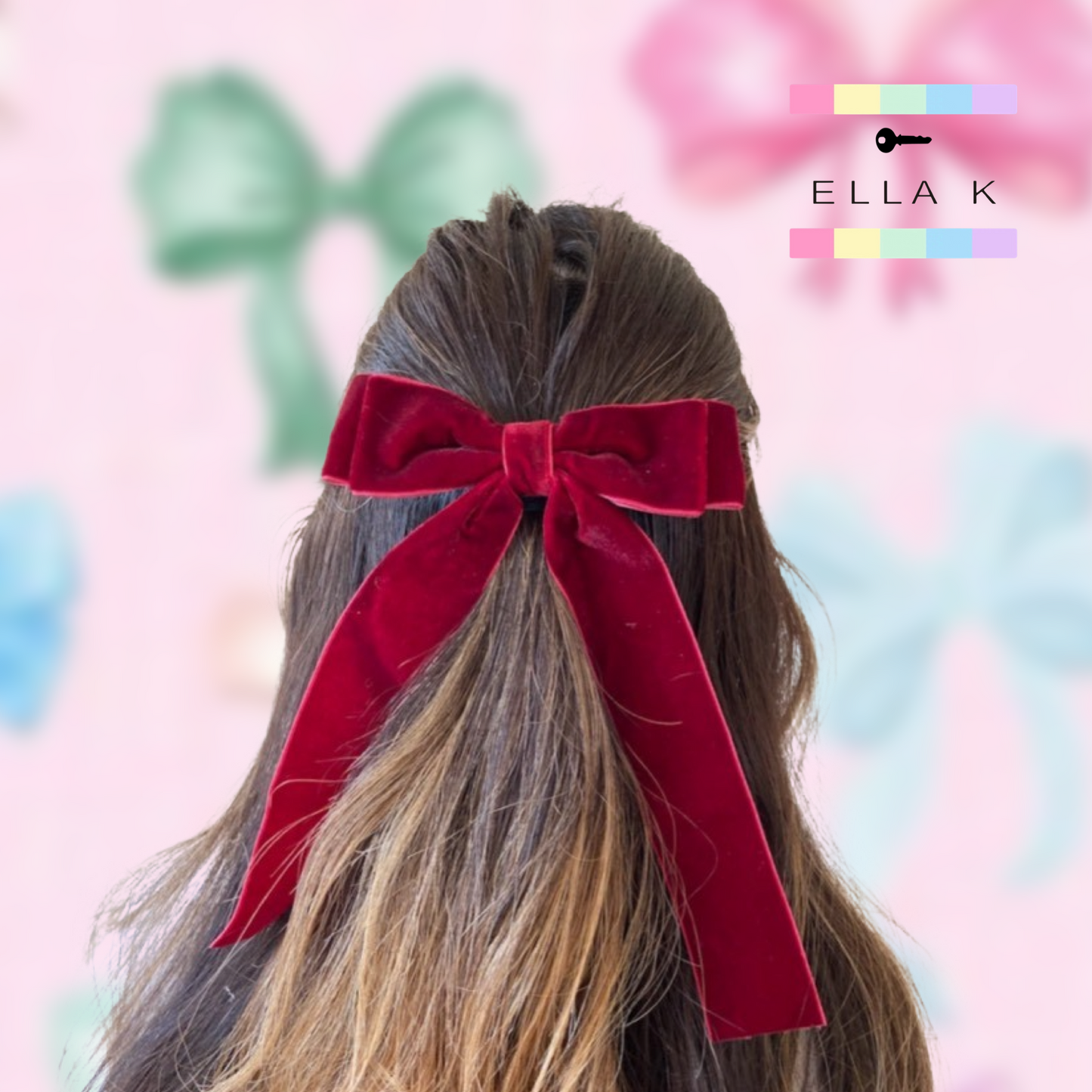 The Classic Velvet Bow Barrette