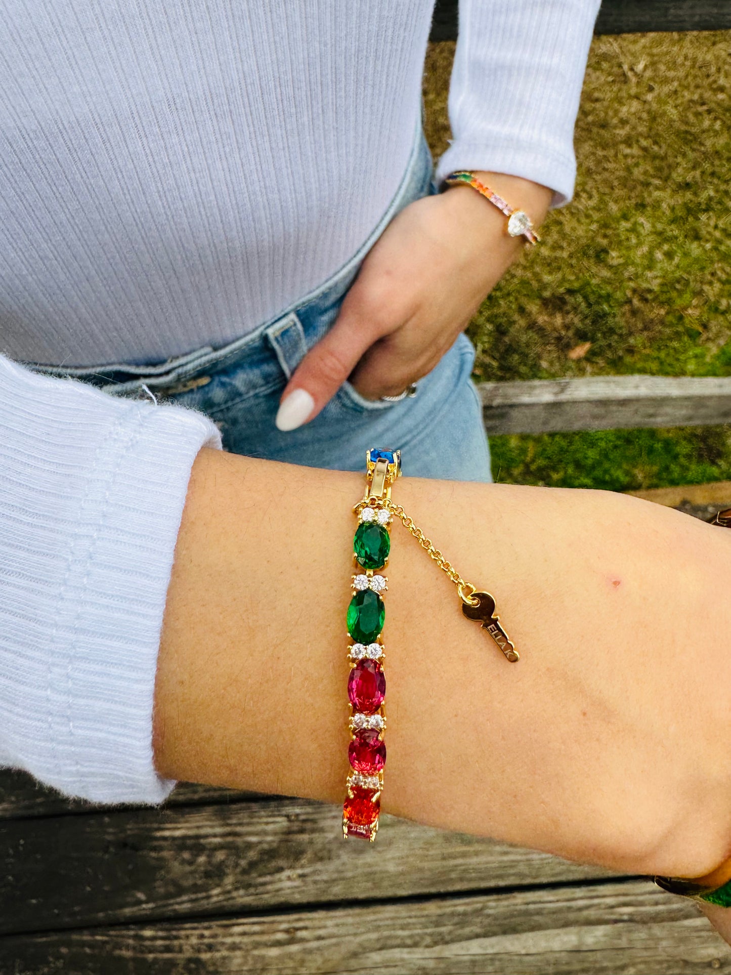 Forever Rainbow Tennis Bracelet