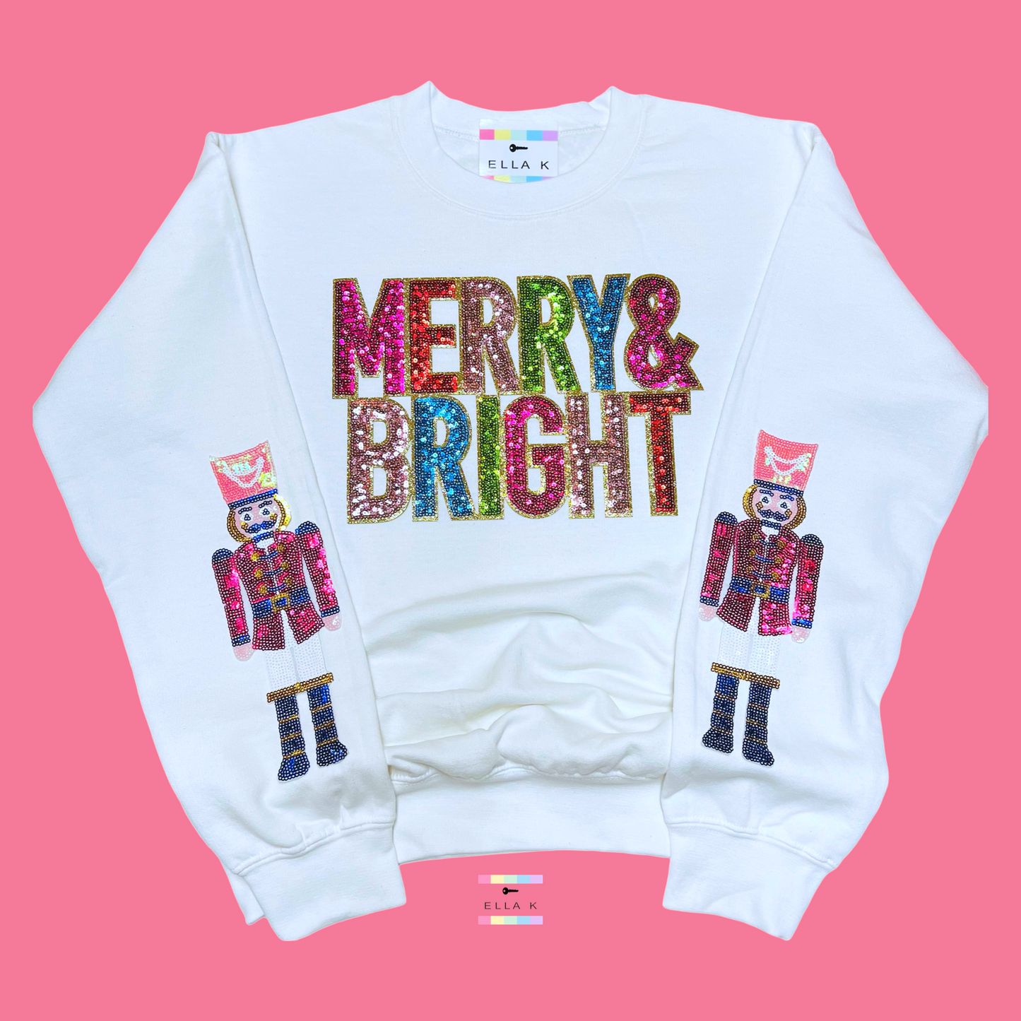 Merry & Bright Nutcracker Christmas Sweatshirt