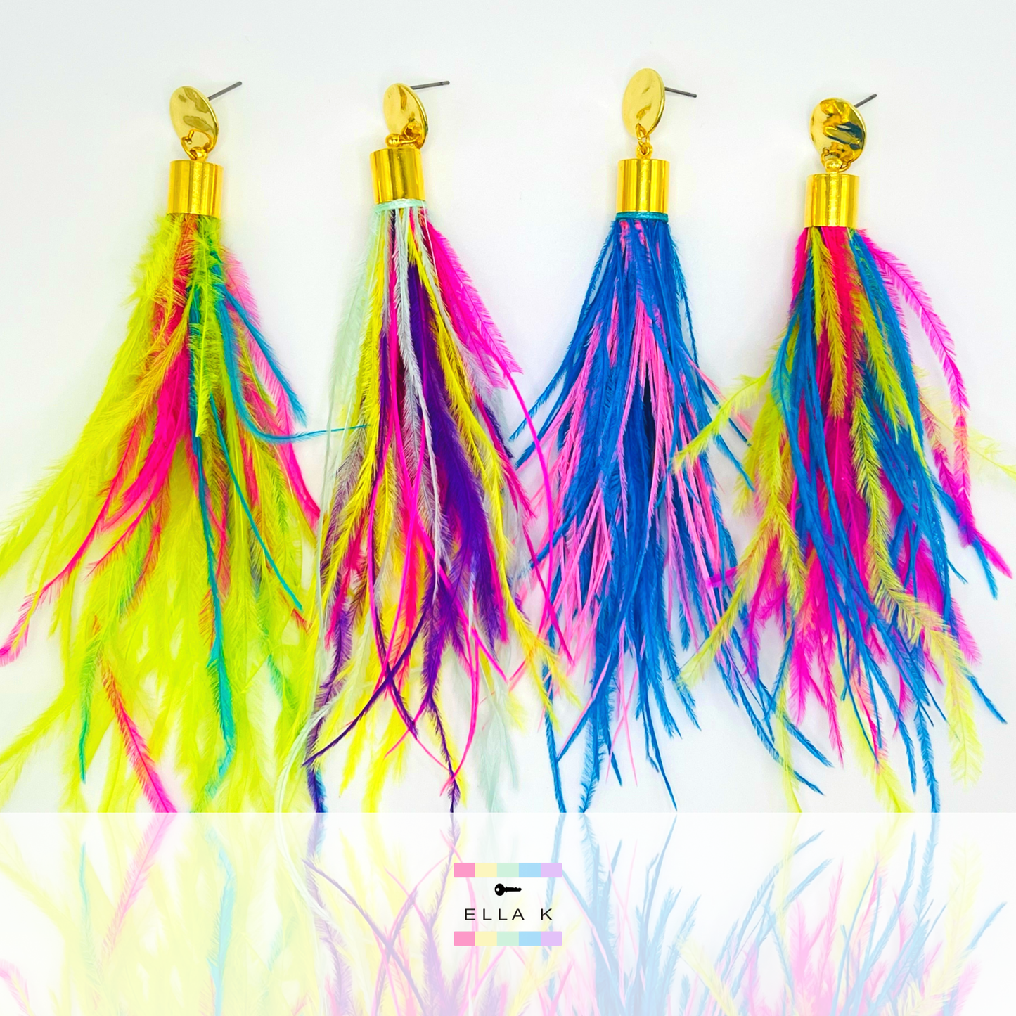 Carousel Feather Earrings