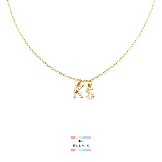 Ella Double Mini Initial Necklace