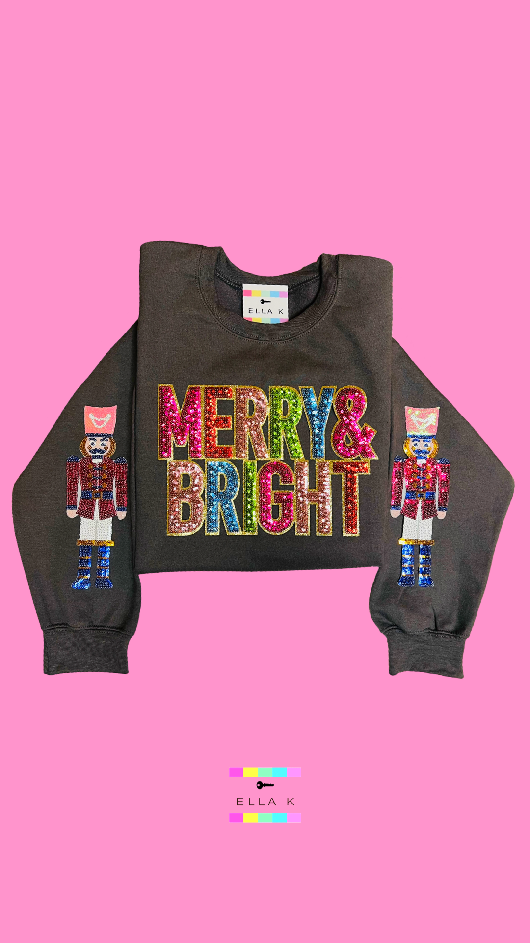 Merry & Bright Nutcracker Christmas Sweatshirt