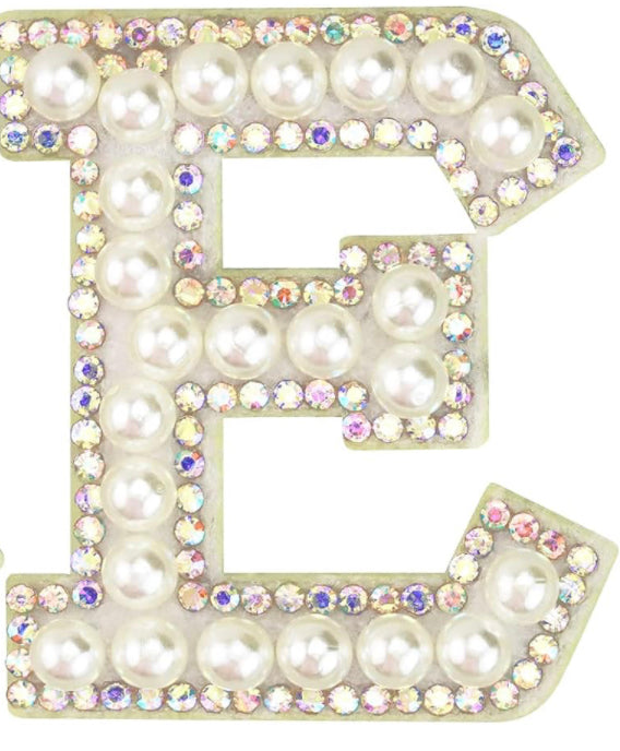 Ella K Pearl Rhinstone Letters