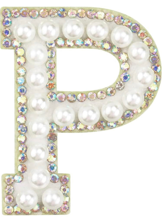 Ella K Pearl Rhinstone Letters