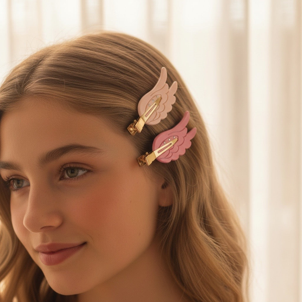 The Seraphine Wing Hair Clip Set
