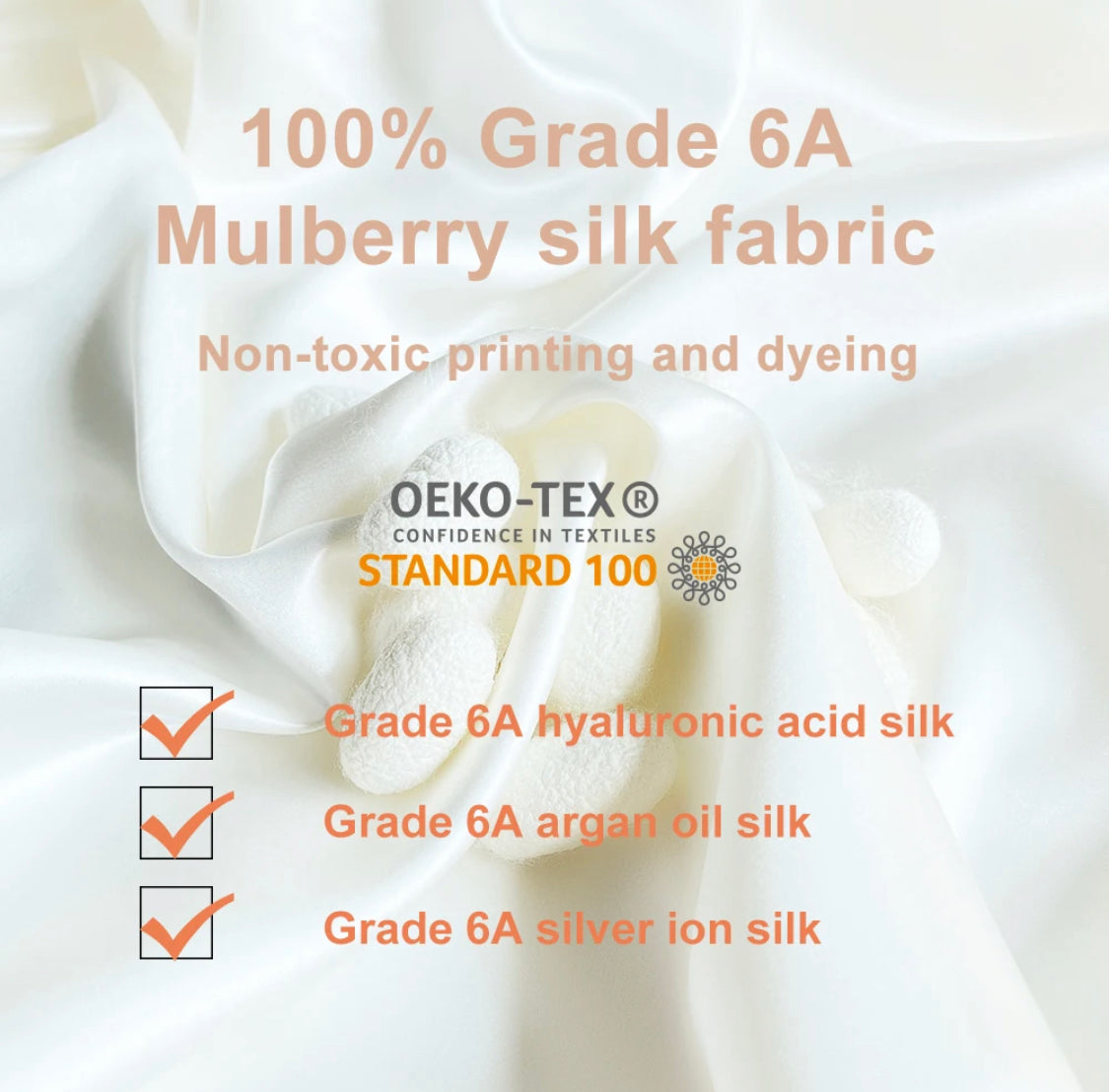 Ella K 100% Pure Mulberry Silk Scrunchie