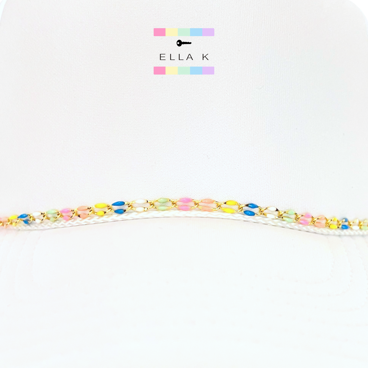 Pastel Enamel Trucker Hat Chain