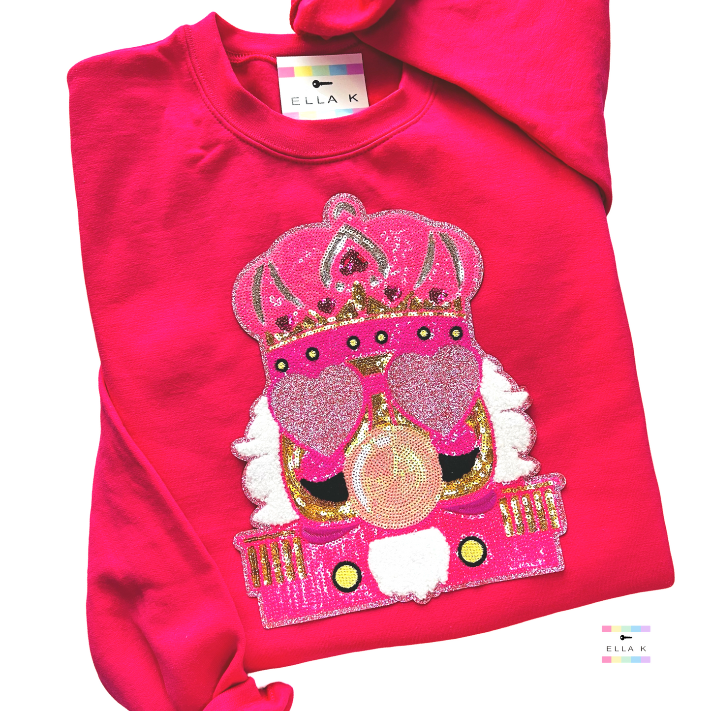 Bubble Gum Nutcracker King Christmas Sweatshirt