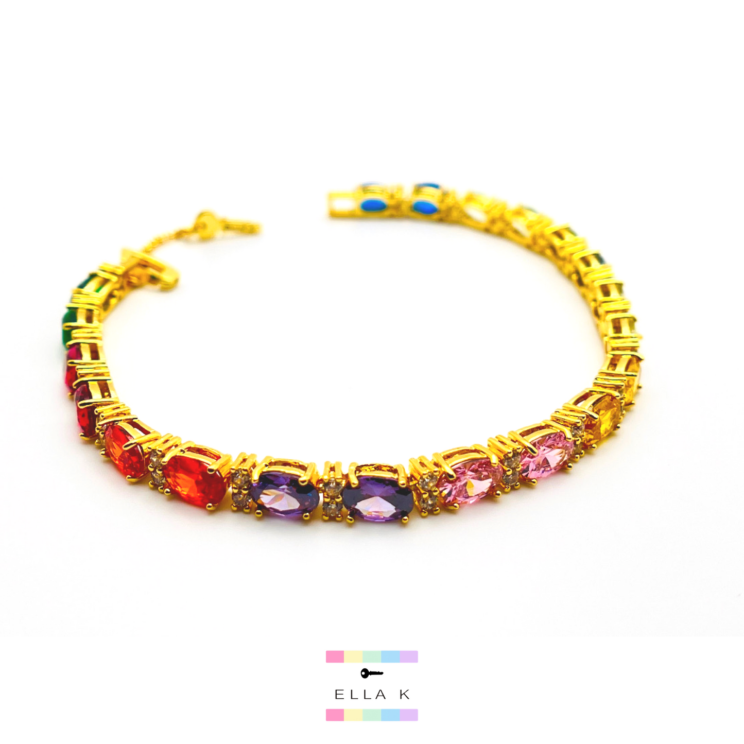 Forever Rainbow Tennis Bracelet