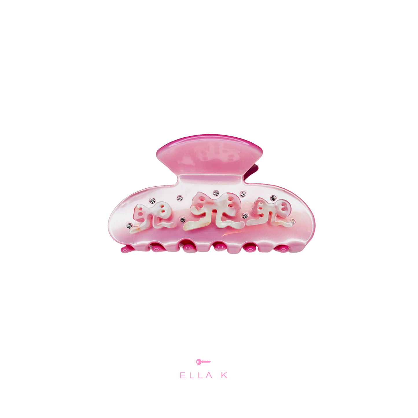 Pink Champagne Hair Claw Clip