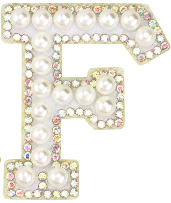 Ella K Pearl Rhinstone Letters