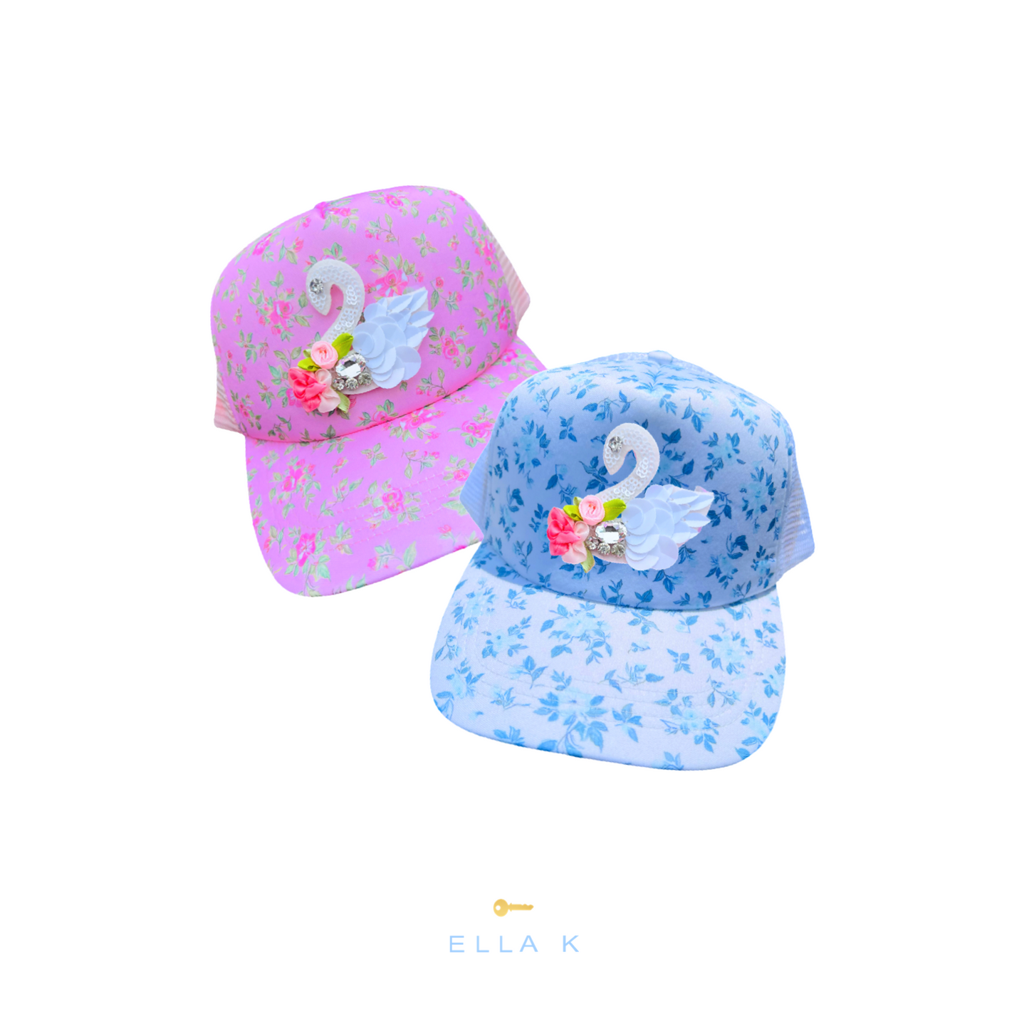 Wildflower Cottage Rose Trucker Hat