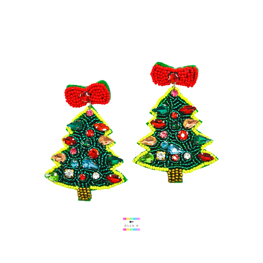 Rockin' Around The Christmas Tree Christmas Earrings