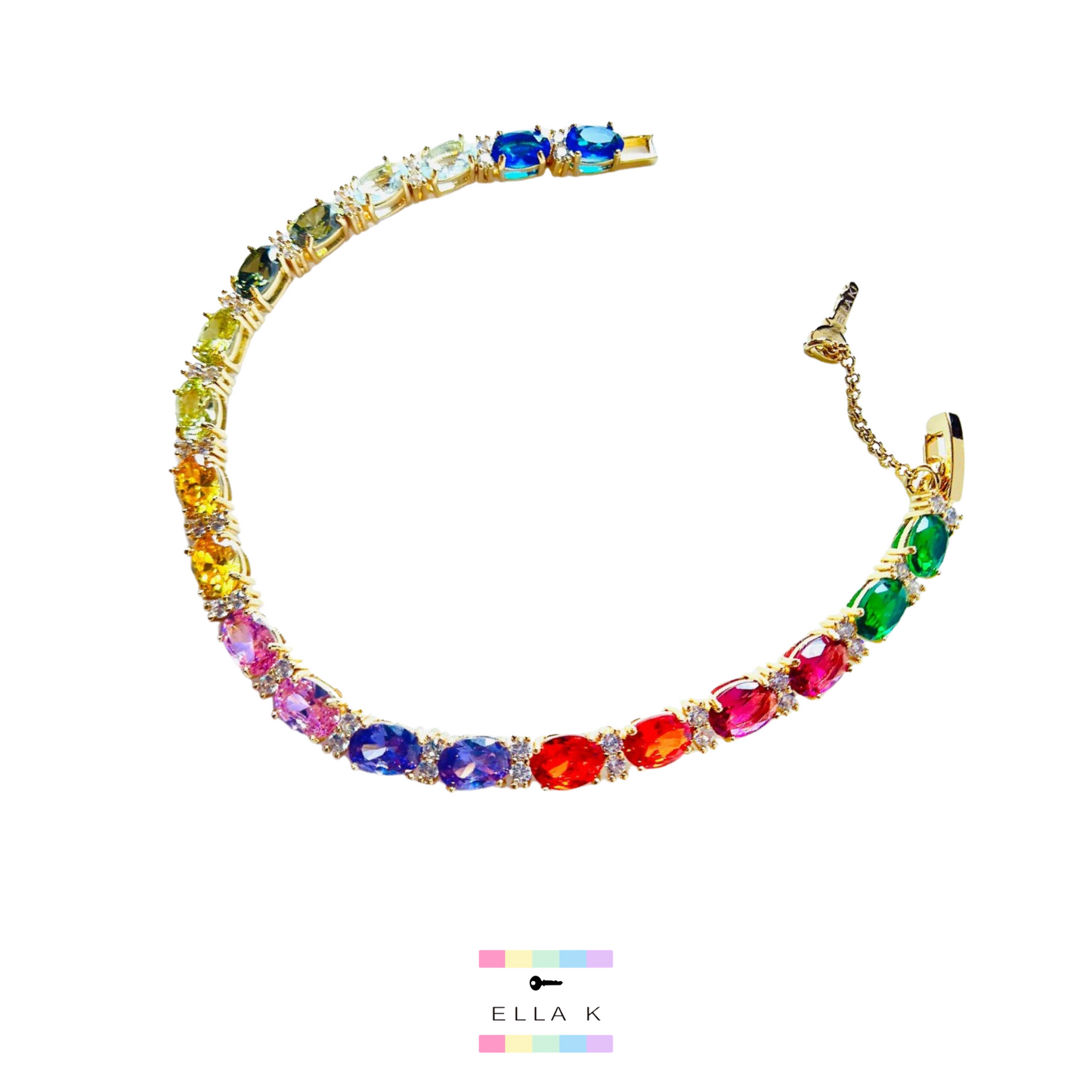 Forever Rainbow Tennis Bracelet