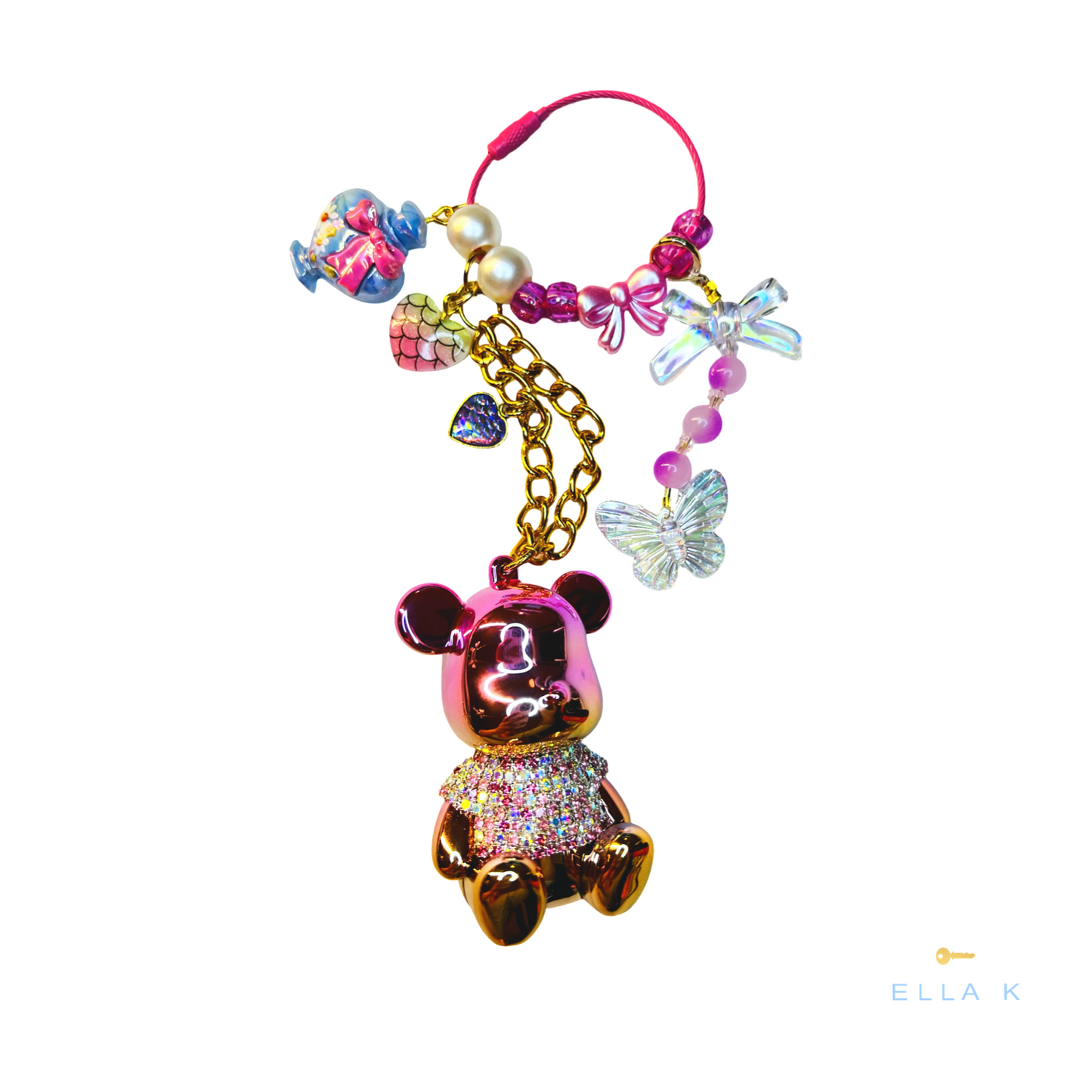 Gemmy Girl Bear Charm Edit Bag Charm