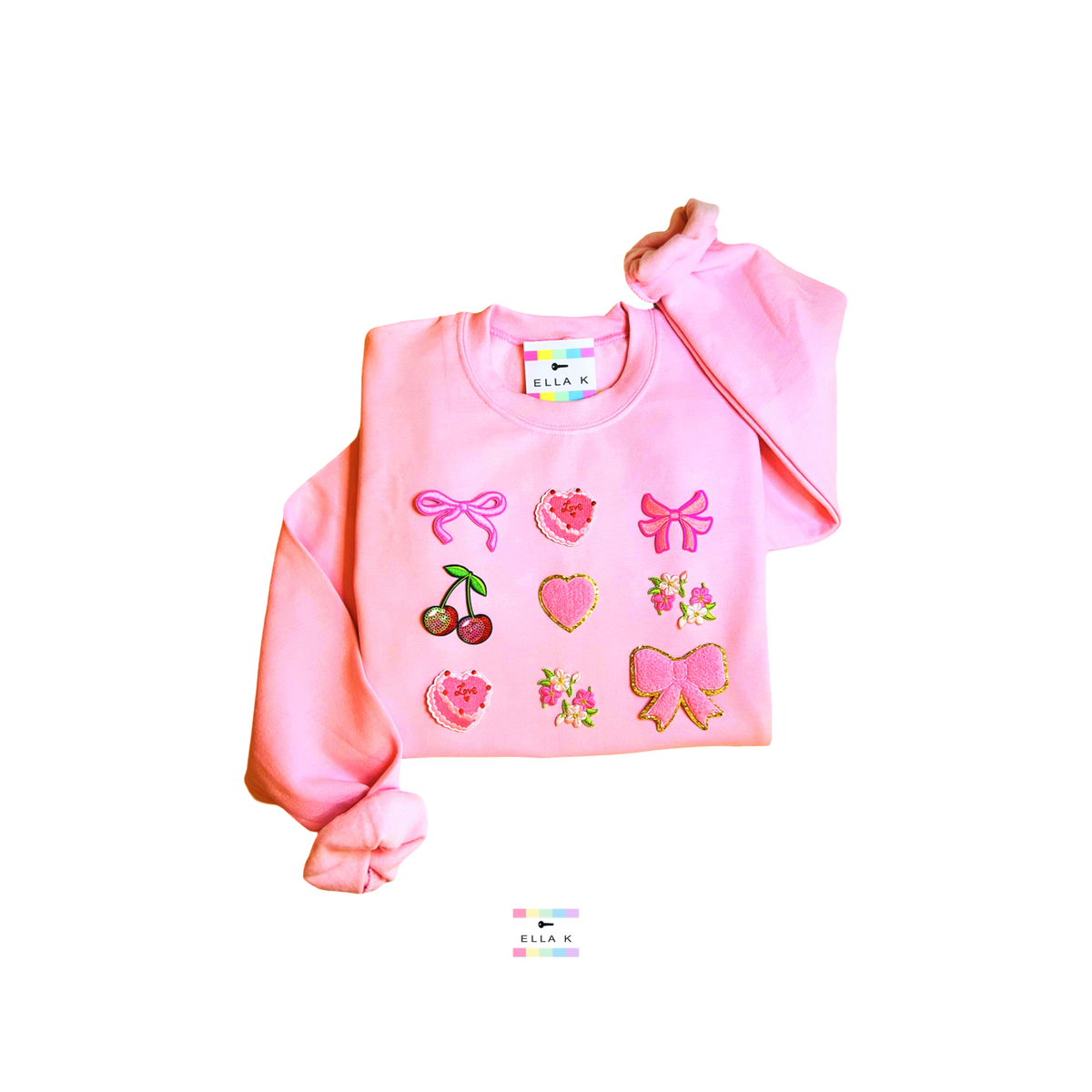 Coquette Bow Cherry Flora Sweatshirt – Ella K