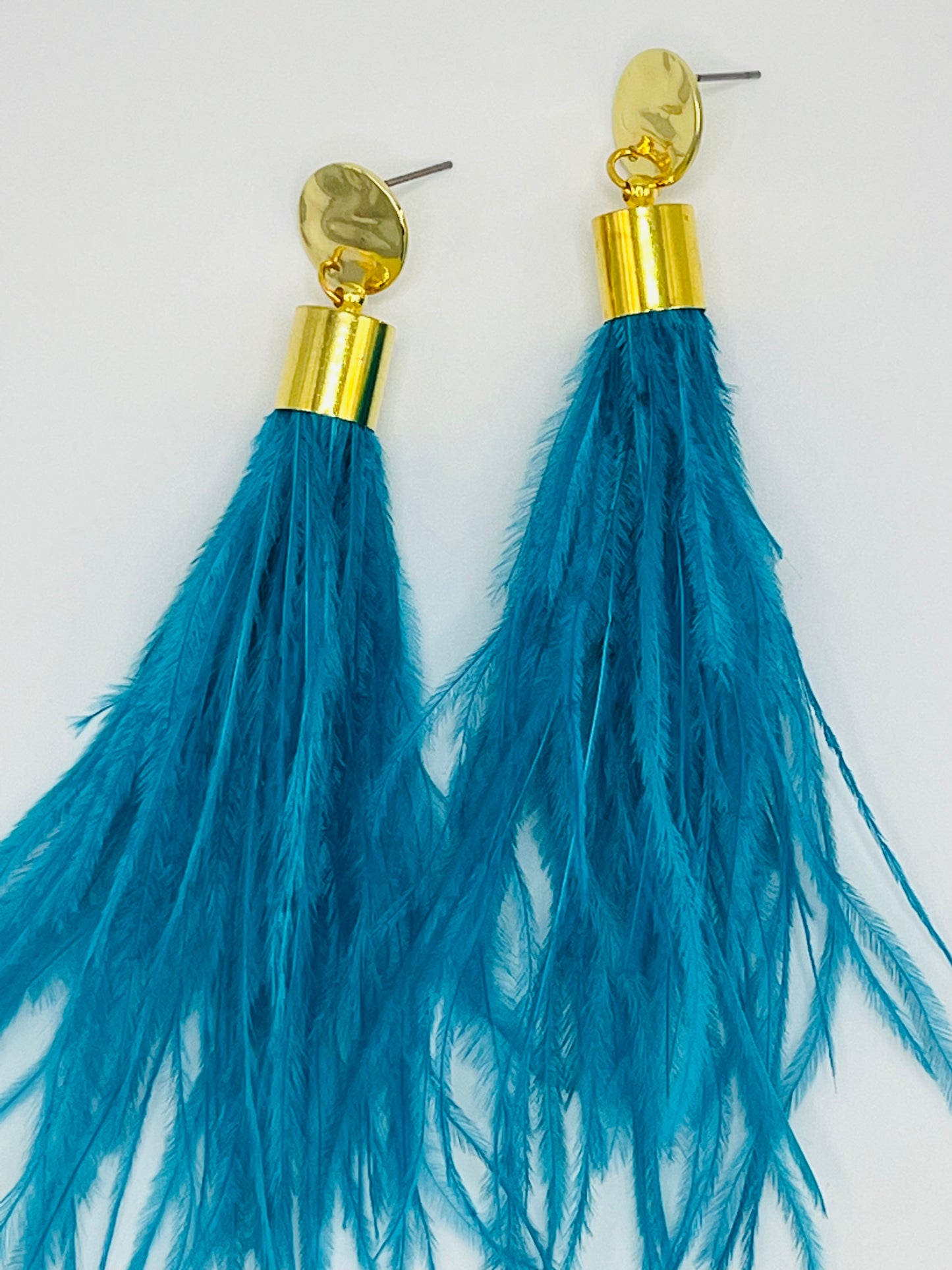 Neon Feather Earrings