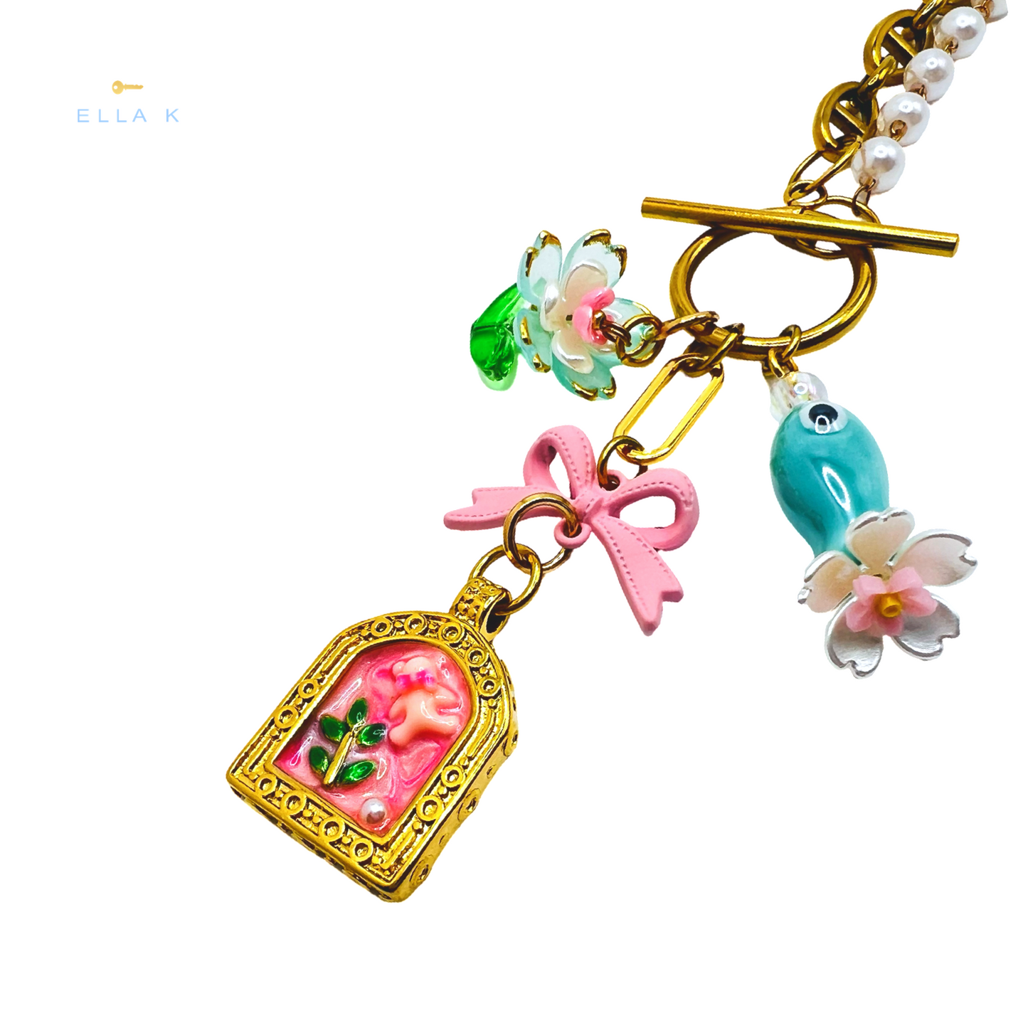 Harbor Pearl Charm Necklace