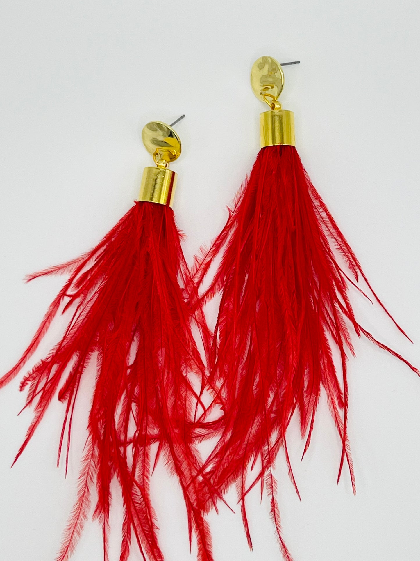 Neon Feather Earrings