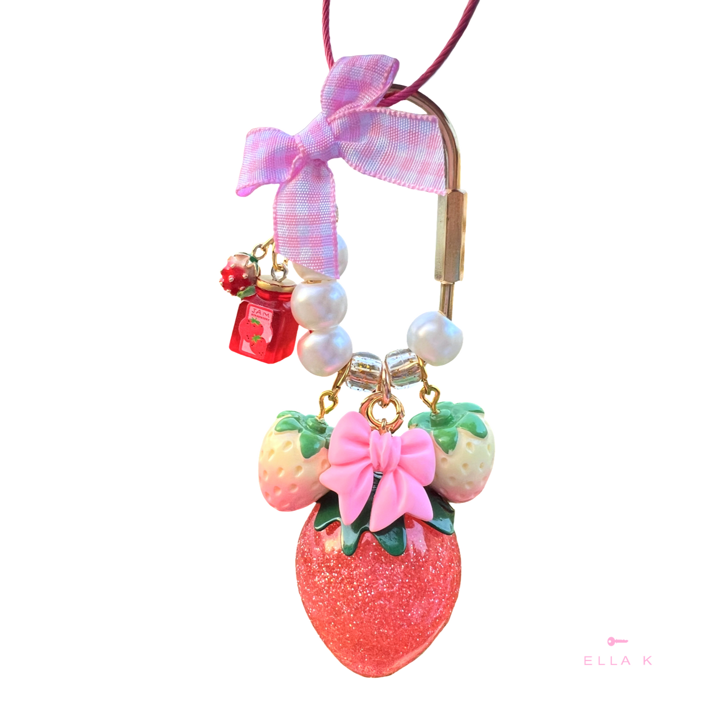 Strawberry Preserves Bag Charm
