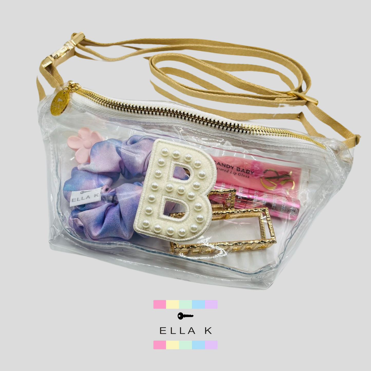 Ella K Custom Classic Clear Fanny Pack