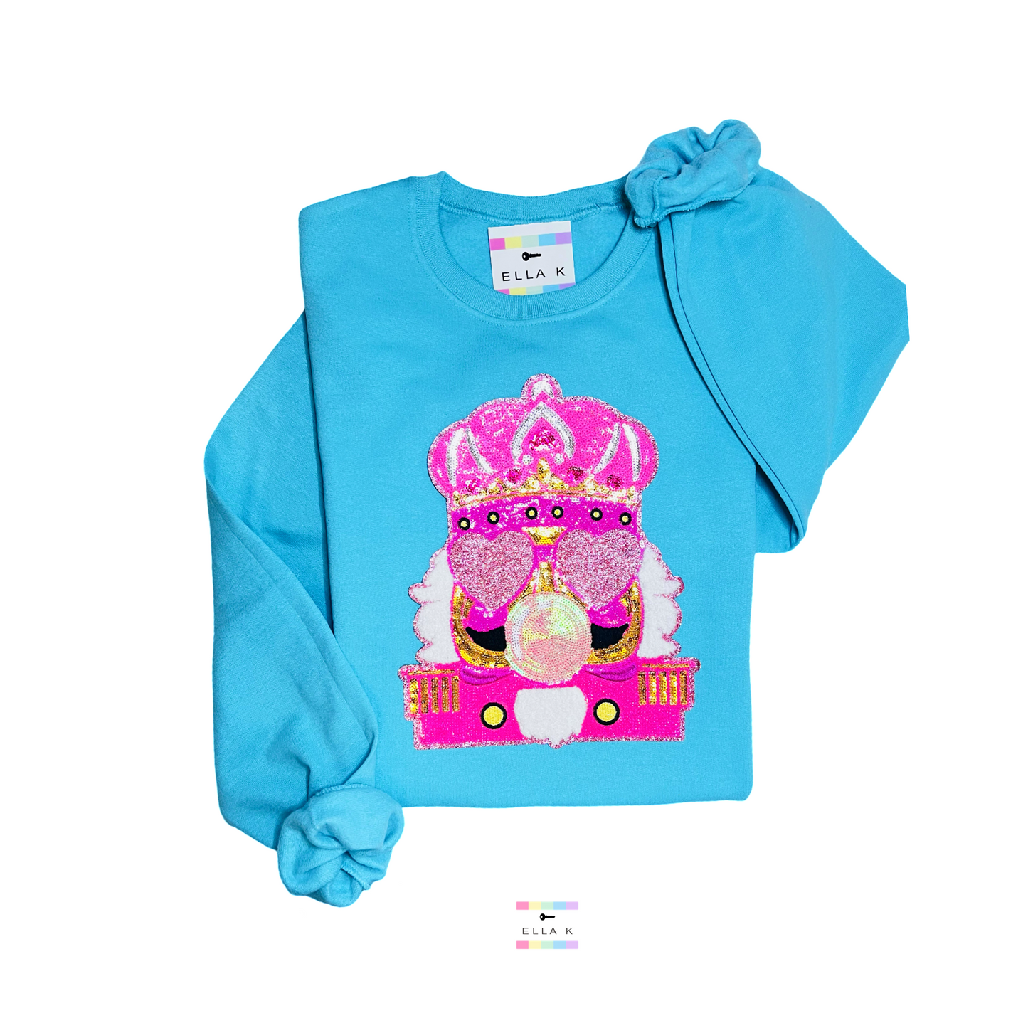 Bubble Gum Nutcracker King Christmas Sweatshirt