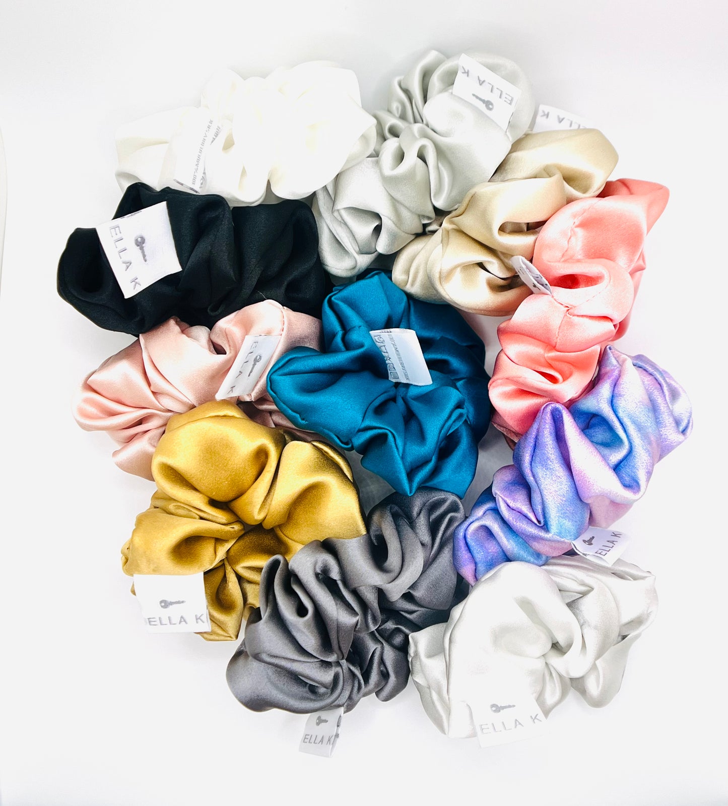 Ella K 100% Pure Mulberry Silk Scrunchie