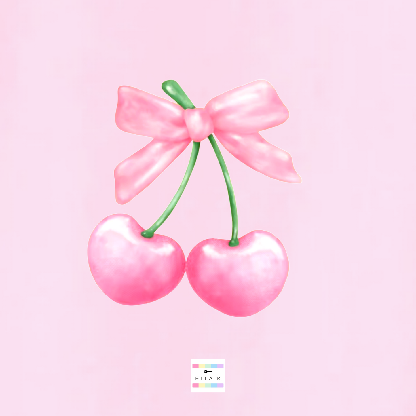 Coquette Bow & Pink Cherries Tee