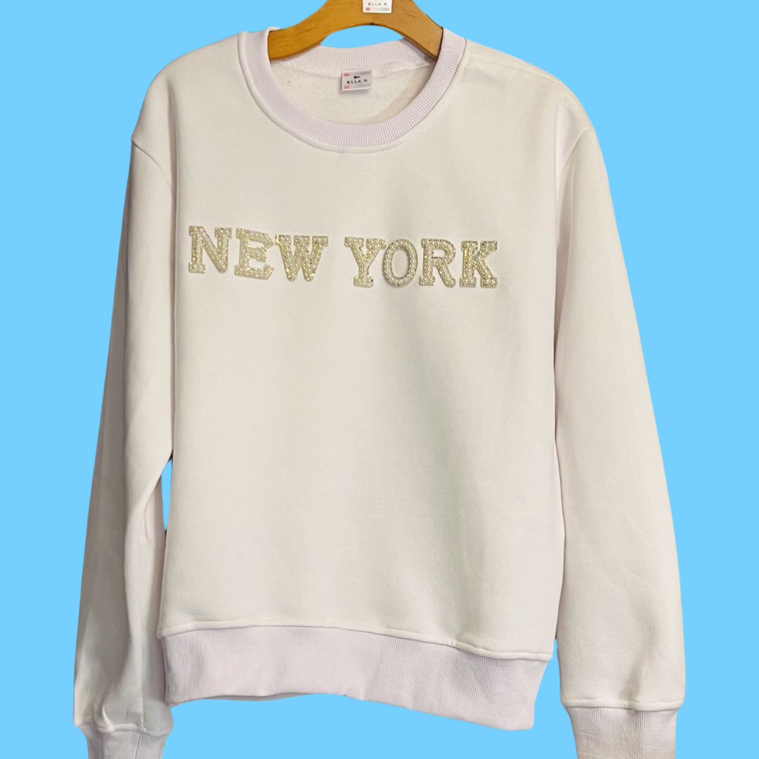 New York Sweatshirt - White