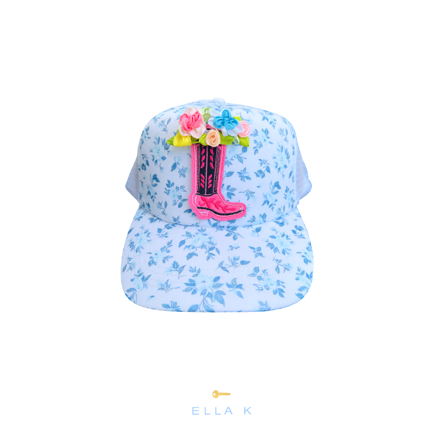 Wildflower Cottage Rose Trucker Hat