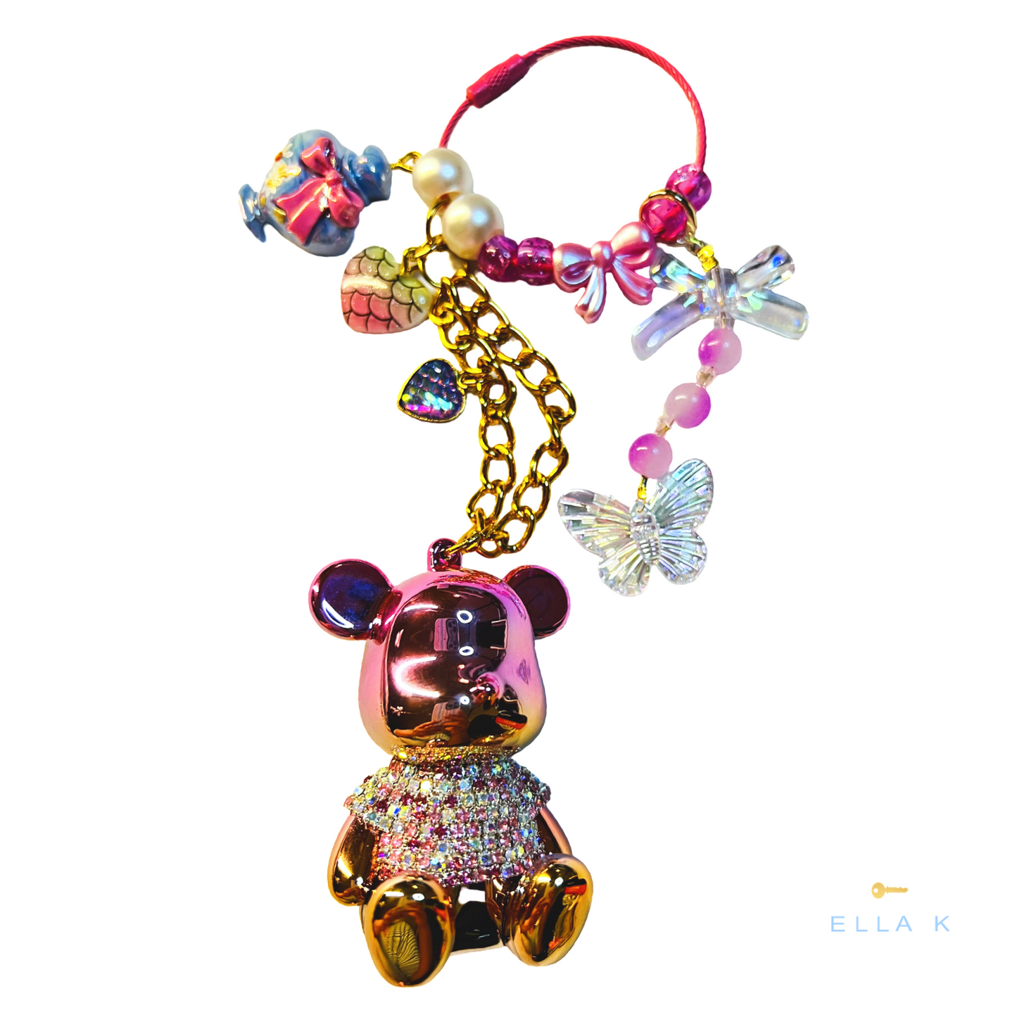 Gemmy Girl Bear Charm Edit Bag Charm