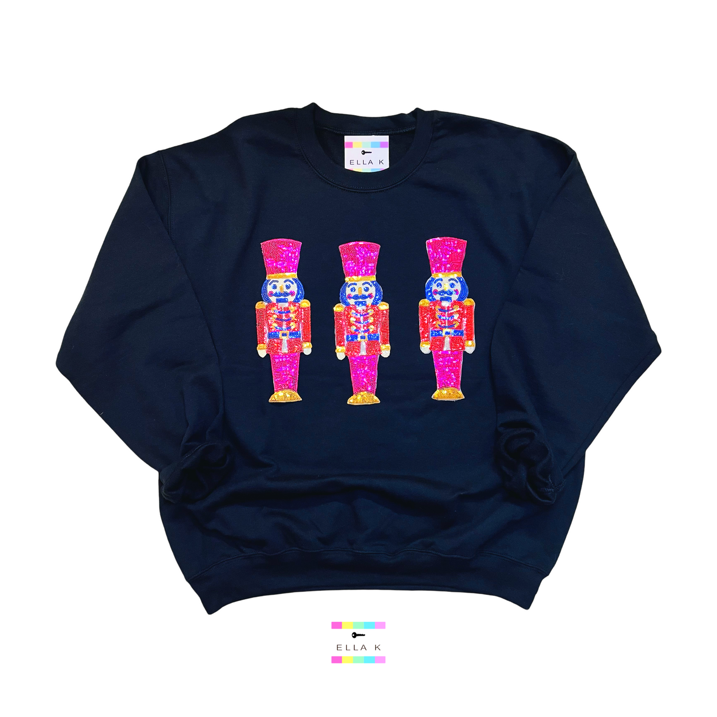 Soldier Nutcracker Trio Black Sweatshirt