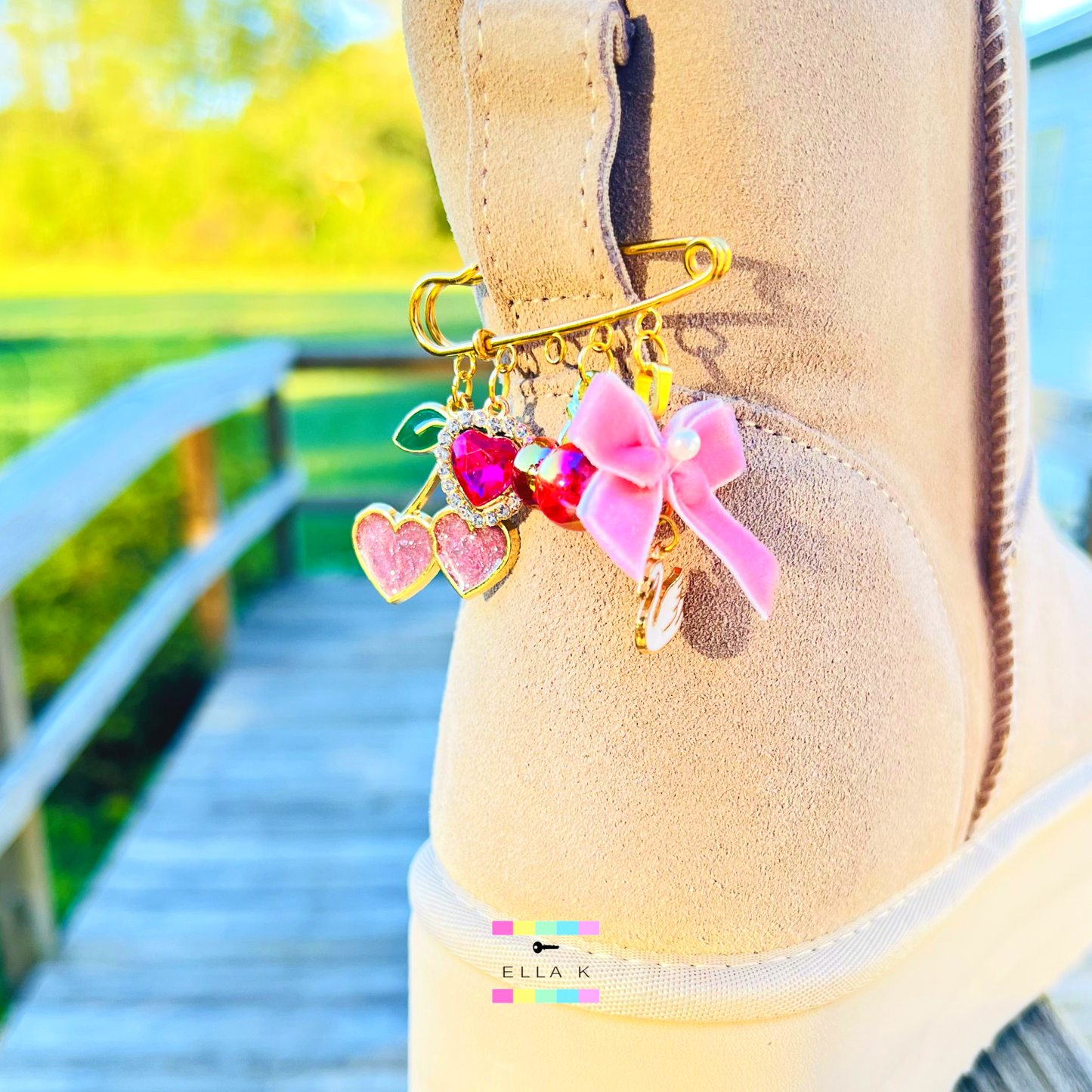 Cherry Love Friendship Boot Charms