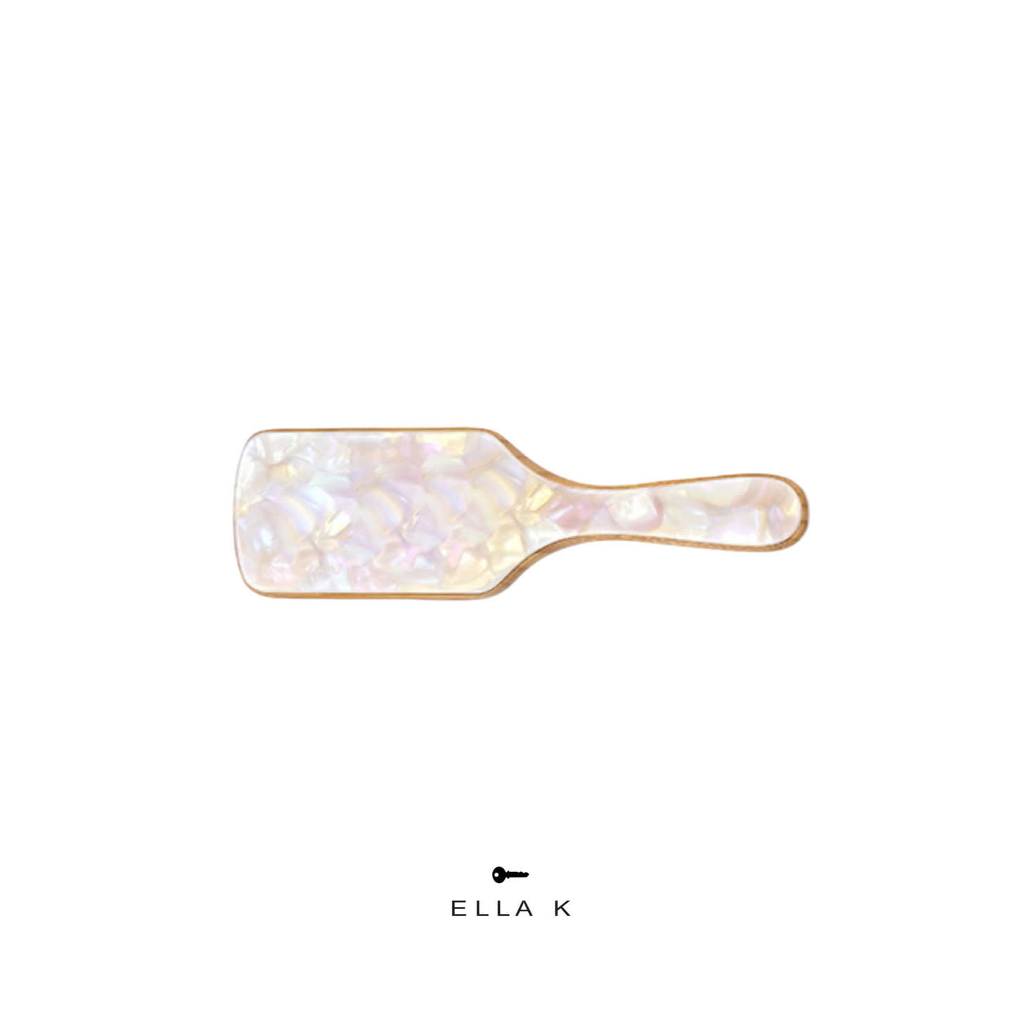 Custom Name Rhinestone Letters Bamboo Hair Brush