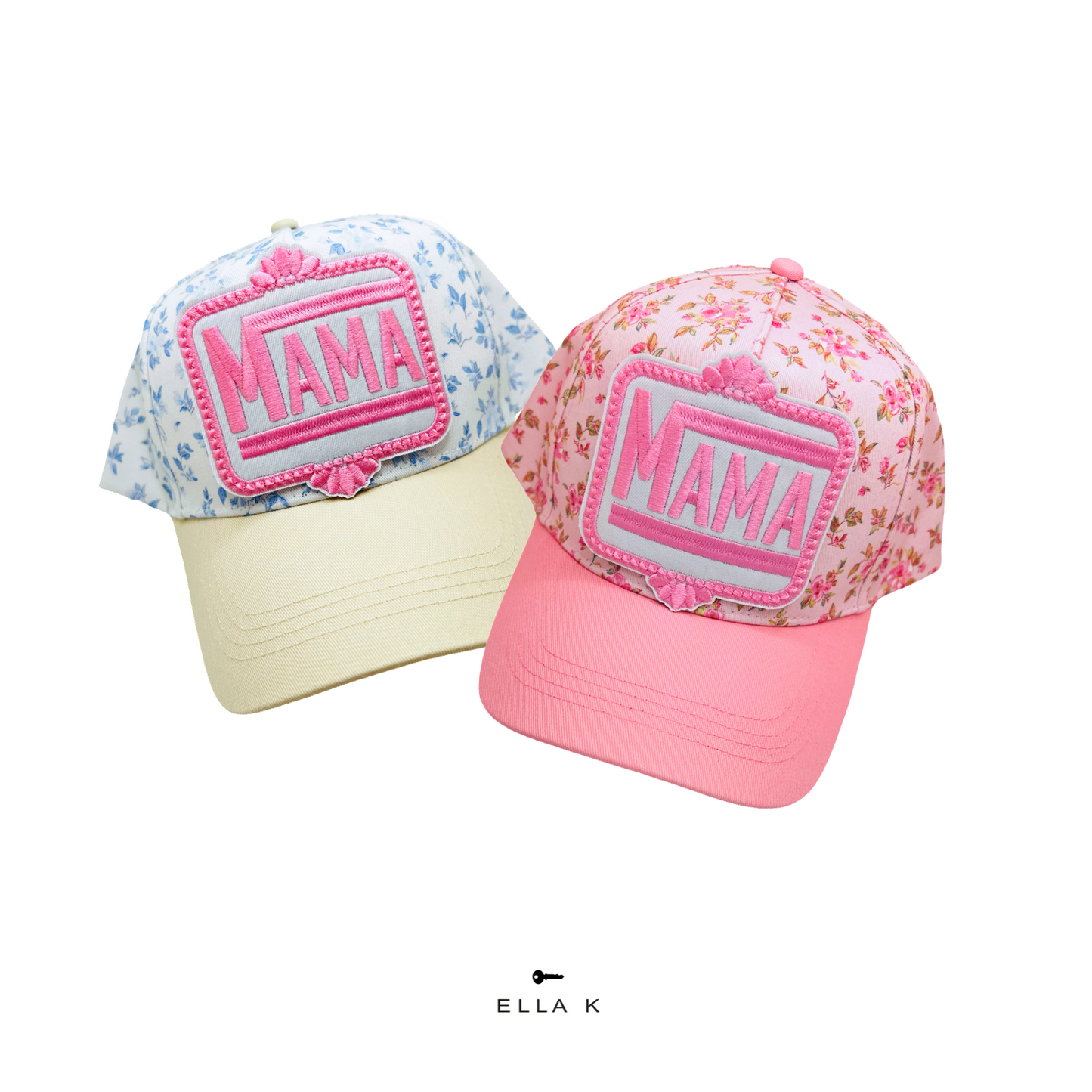Wildflower Cottage Rose EmbroideredMama Hat