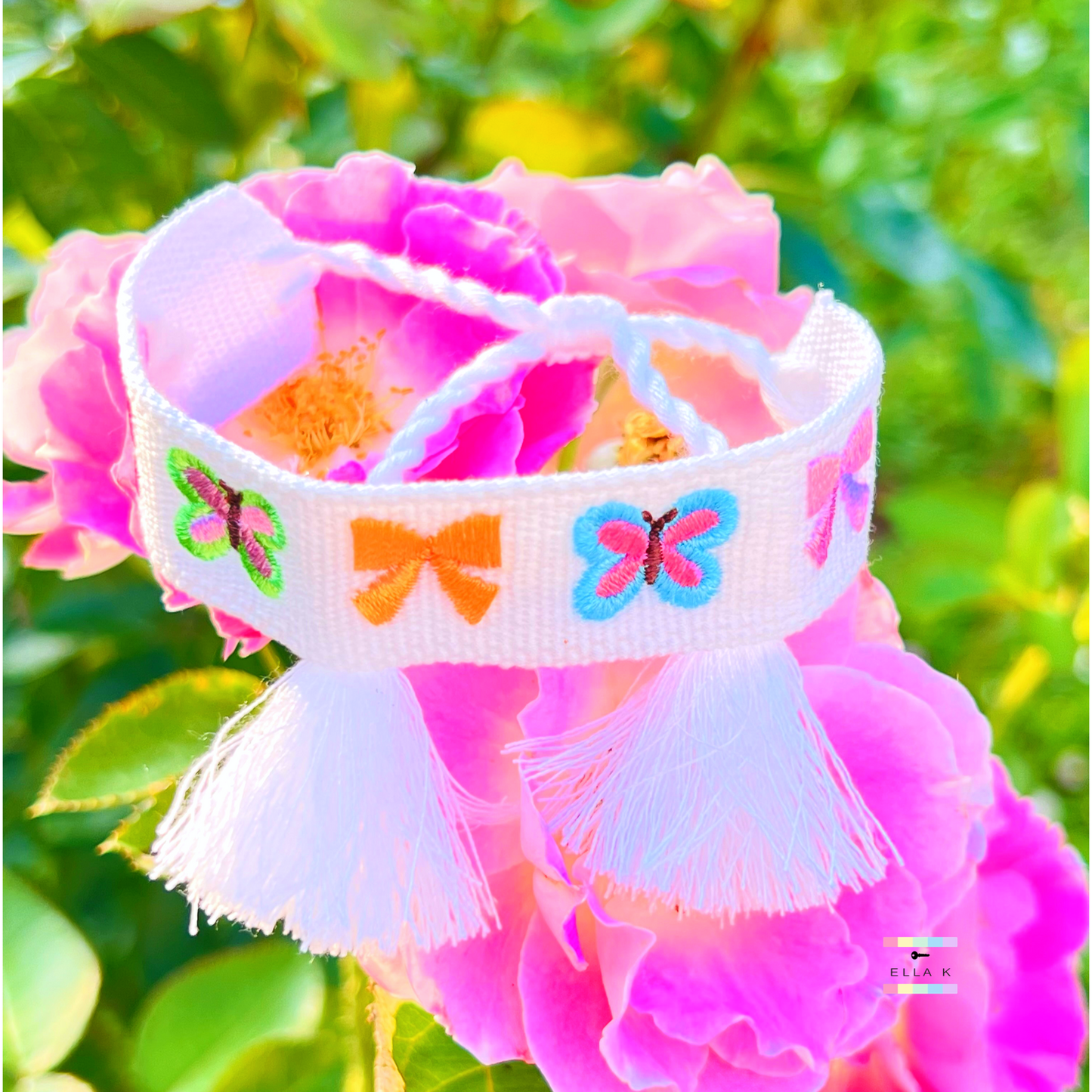 Butterfly Coquette Bow Woven Bracelet