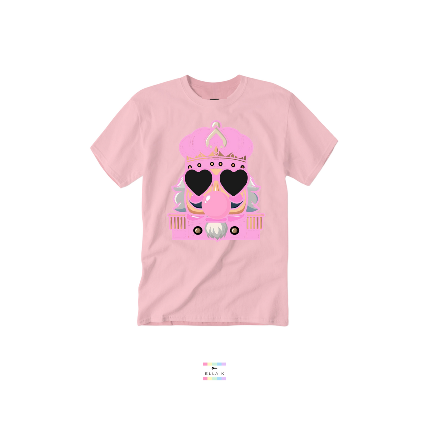 Pink XL Bubble Gum Nutcracker Graphic Tee