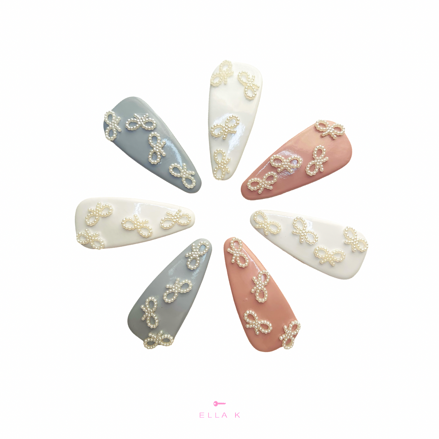 Coquette Pearl Cloud Bow Hair Clip