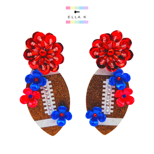 “Hotty Toddy” Football Earrings