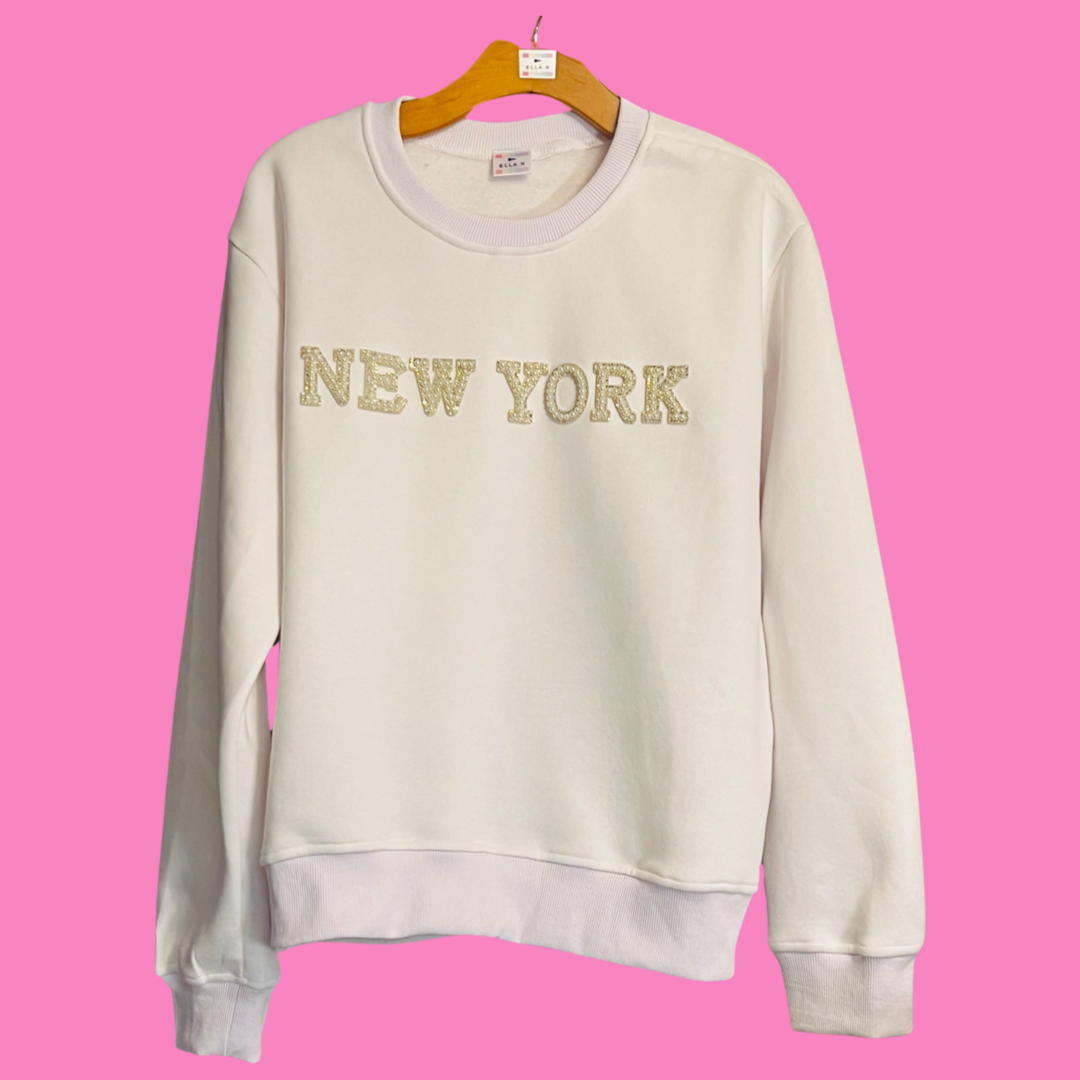 New York Sweatshirt - White