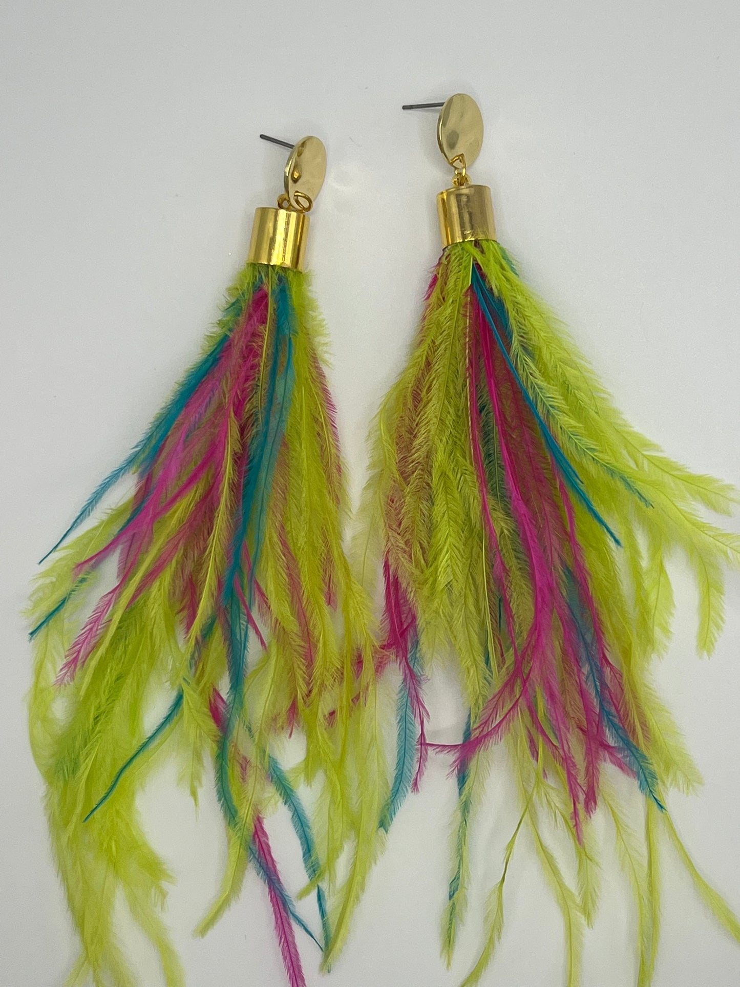 Feather Earrings - Carnival Collection