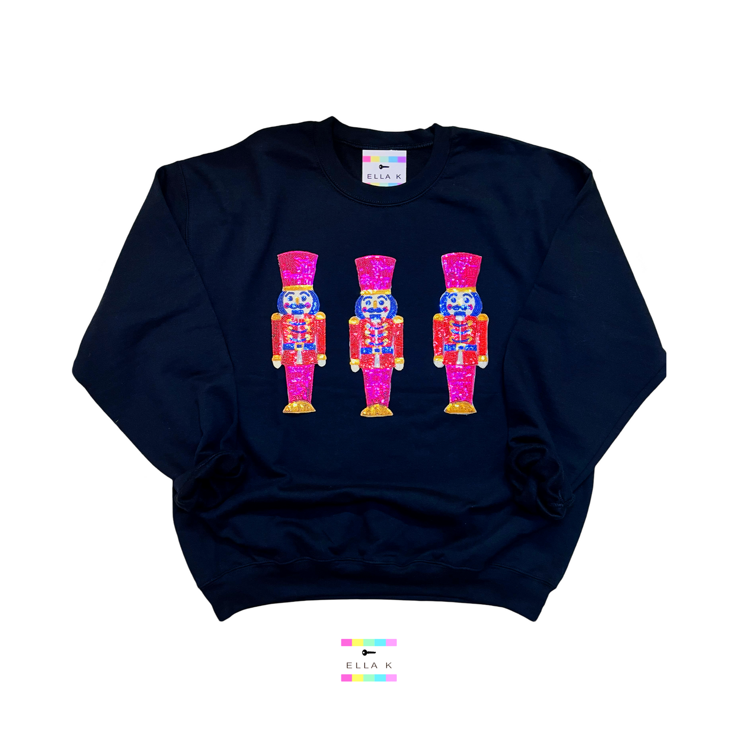 Soldier Nutcracker Trio Black Sweatshirt