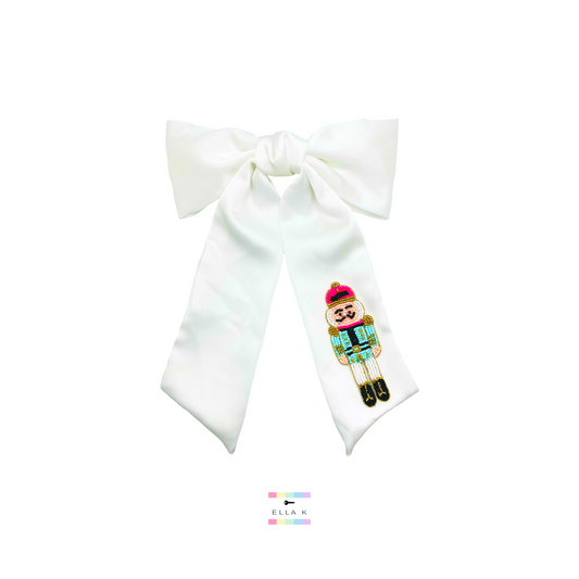 Nutcracker Luxe Satin Hair Bow Barrette