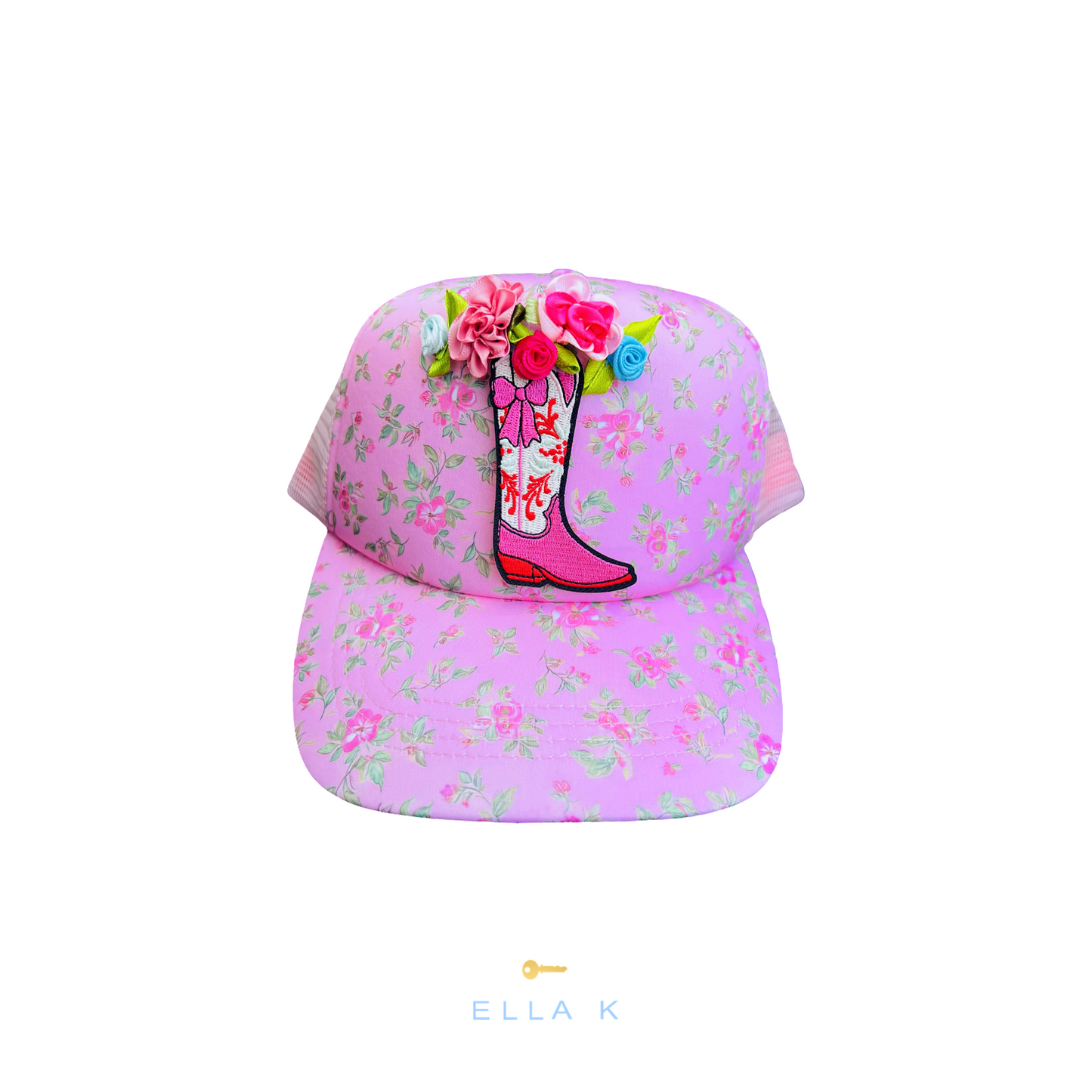Wildflower Cottage Rose Trucker Hat
